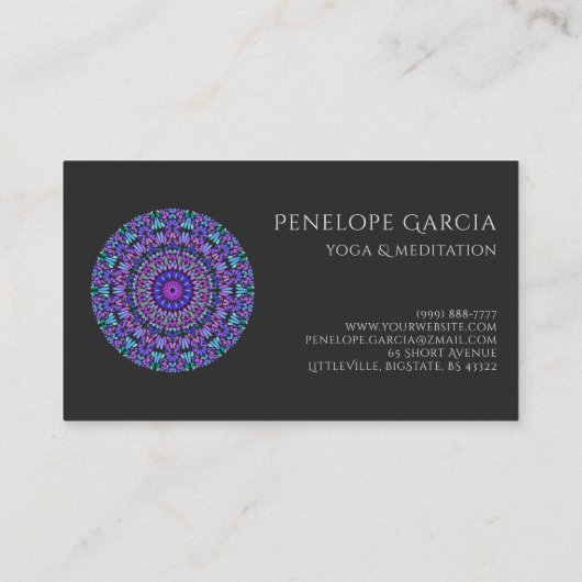 フローラ曼荼羅 名刺 (裏面)