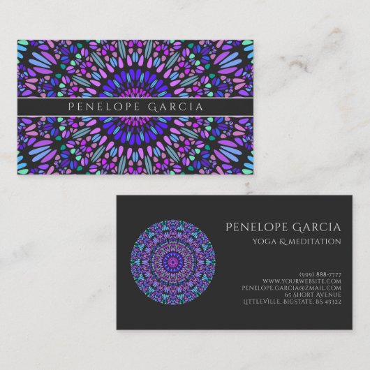 フローラ曼荼羅 名刺 (正面/裏面)