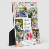 フローラ最大のおばあちゃん写真コラージュ フォトプラーク (側面)