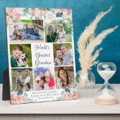 フローラ最大のおばあちゃん写真コラージュ フォトプラーク (側面)