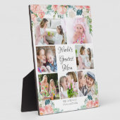 フローラ最大の母の写真コラージュ フォトプラーク (側面)