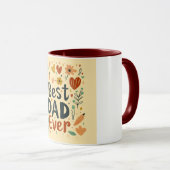 フローラ最高のパパエバーハートフェルト マグカップ (正面右)