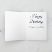 フローラ最高のフレンドハッピーバースデー カード (内部)