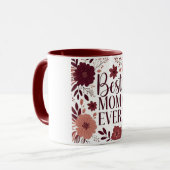 フローラ最高のママはマザーズエレガントデイに マグカップ (正面左)