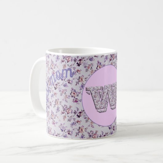 フローラ最高の母W コーヒーマグカップ (正面左)