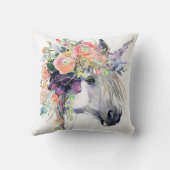 フローラ服を着たユニコーン クッション (裏面)