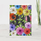 フローラ木炭グパーソナライズされたレイ30歳の誕生日 カード (正面)