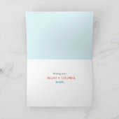 フローラ木製サインイースターバニー シーズンカード (内部)