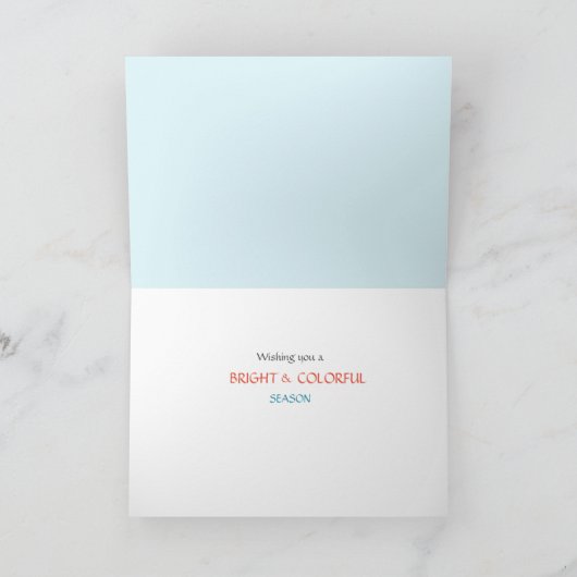 フローラ木製サインイースターバニー シーズンカード (内部)