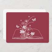 フローラ本の美しい花 招待状 (正面/裏面)