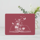 フローラ本の美しい花 招待状 (スタンド正面)