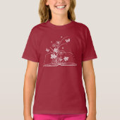 フローラ本の美しい花 Tシャツ (正面)