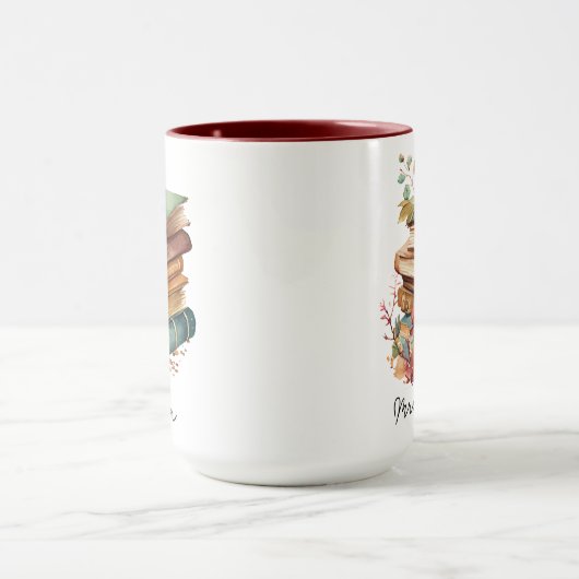 フローラ本好カスタムきプレゼント読み取り先生 マグカップ (中央)