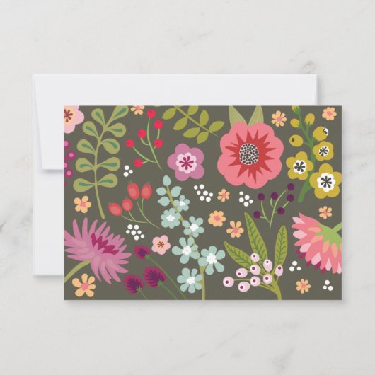 フローラ束披露宴 招待状 (裏面)