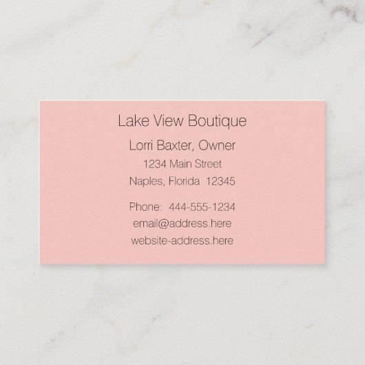 フローラ枠名刺 名刺 (裏面)