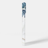 フローラ枠、ティール（緑がかった色）グラフィックアート、マンダラ Case-Mate iPhoneケース (裏面 / 右)