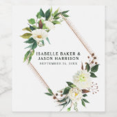 フローラ枠 ワインラベル (シングルラベル)