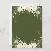 フローラ枠 |写真ベビー誕生発表 案内状 (裏面)