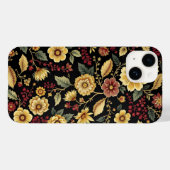 フローラ柄iPhoneケース Case-Mate iPhoneケース (裏面 (横))