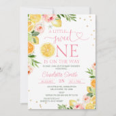 フローラ柑橘少し甘い1赤ちゃんシャワー 招待状 (正面)
