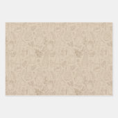 フローラ格言3パックギフトラップ ラッピングペーパーシート (正面3)