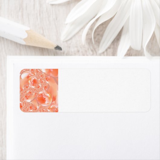 フローラ桃とクリームの住所と出荷ラベル ラベル (インサイチュ)