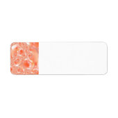 フローラ桃とクリームの住所と出荷ラベル ラベル (正面)