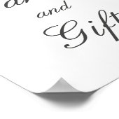 フローラ桃のカードと結婚ギフトのポスター ポスター (角)