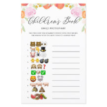 フローラ桃の絵文字の赤ちゃんシャワーゲーム