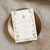 フローラ梨のベビースシャワー 招待状