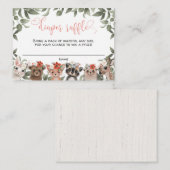 フローラ森林動物の森の女の子おむつオムツフル エンクロージャーカード (正面/裏面)