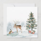 フローラ森林動物クリスマスパーティー 招待状 (裏面)