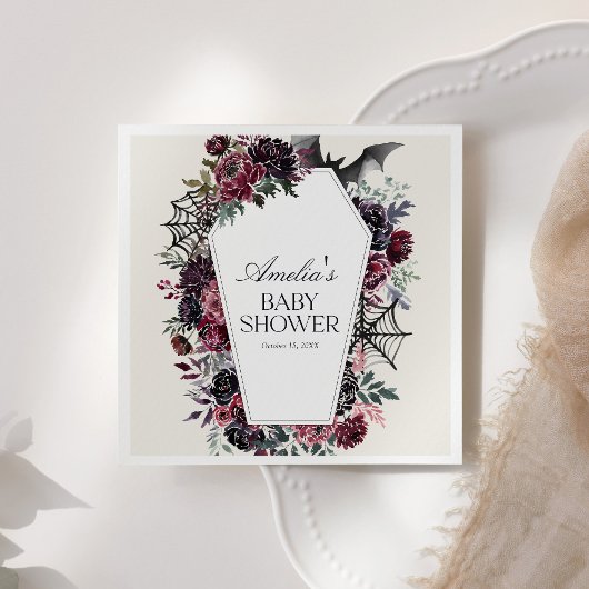 フローラ棺ハロウィーン赤ちゃんシャワー スタンダードカクテルナプキン