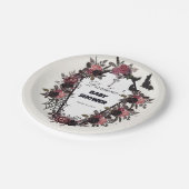 フローラ棺ハロウィーン赤ちゃんシャワー ペーパープレート (アングル)