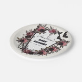 フローラ棺ハロウィーン赤ちゃんシャワー ペーパープレート (アングル)