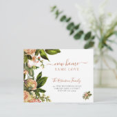 フローラ植物の緑の移エレガント動 案内ポストカード (スタンド正面)