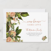 フローラ植物の緑の移エレガント動 案内状 (正面)