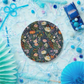 フローラ植物イラストレーション ペーパープレート (パーティー)