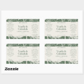 フローラ植物セージ緑石鹸の血清製品 長方形シール (シート)