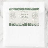 フローラ植物セージ緑石鹸の血清製品 長方形シール (バッグ)