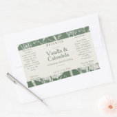 フローラ植物セージ緑石鹸の血清製品 長方形シール (封筒)