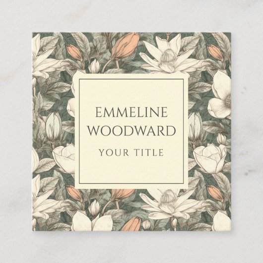 フローラ植物名刺 スクエア名刺 (正面)