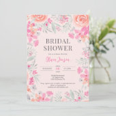 フローラ植物園ピンクピーチブライダルシャワー 招待状 (スタンド正面)