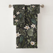 フローラ植物園水彩自然模様 バスタオルセット (インサイチュ)