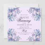 フローラ植物引っ越し祝いパーティー 招待状 (正面)