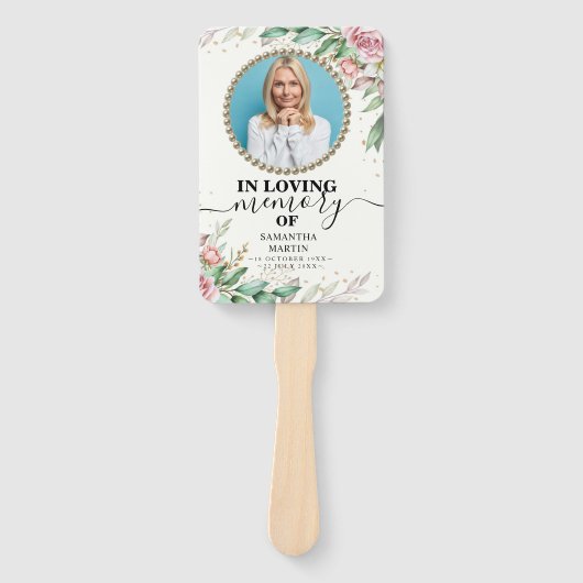 フローラ植物性お祝いのライフハンドファン ハンドファン (正面)