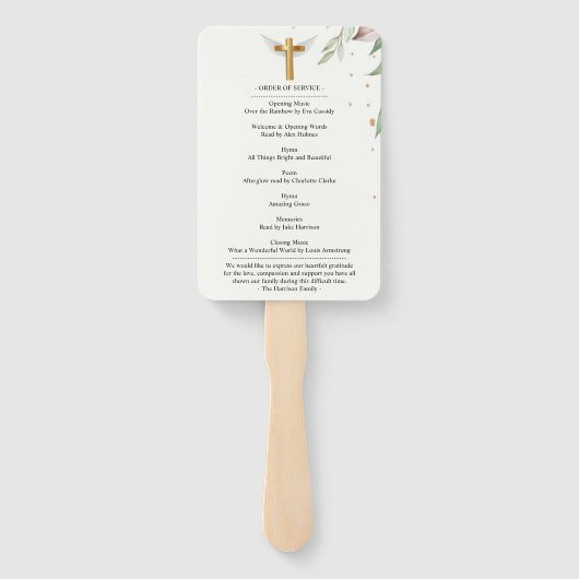 フローラ植物性お祝いのライフハンドファン ハンドファン (裏面)