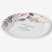 フローラ植物性青結婚緑 ペーパープレート (アングル)