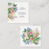 フローラ植物春の花 ノートカード (正面/裏面)