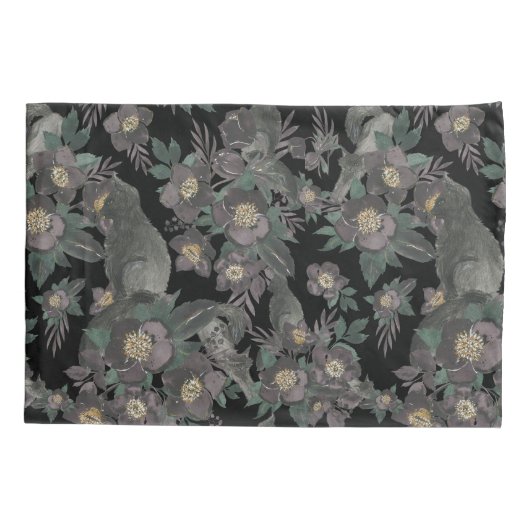 フローラ植物枕 枕カバー (裏面-左)